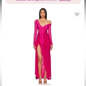 REVOLVE X Lovers + Friends Pink Asymmetric Dress